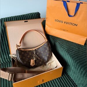 Louis Vuitton Black and Brown Monogram Shoulder Bag